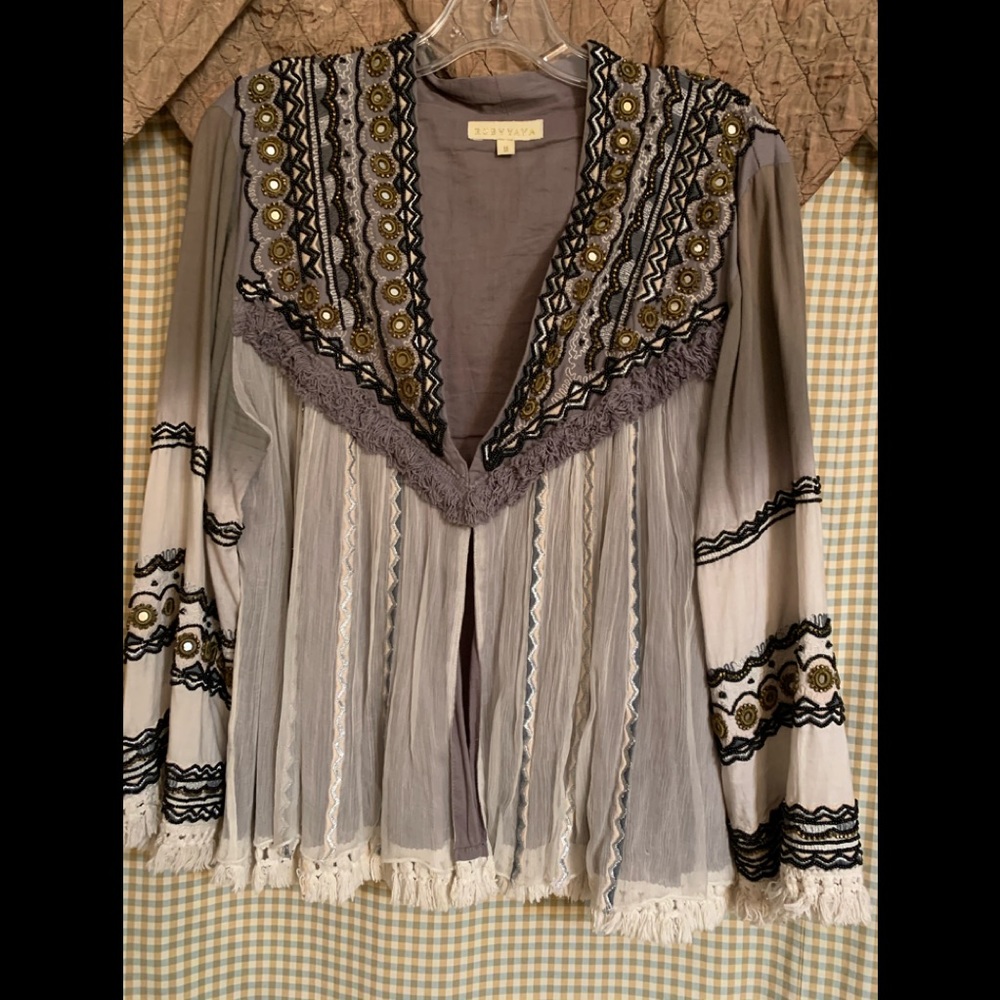 Ruby Yaya beaded jacket (Anthropologie)